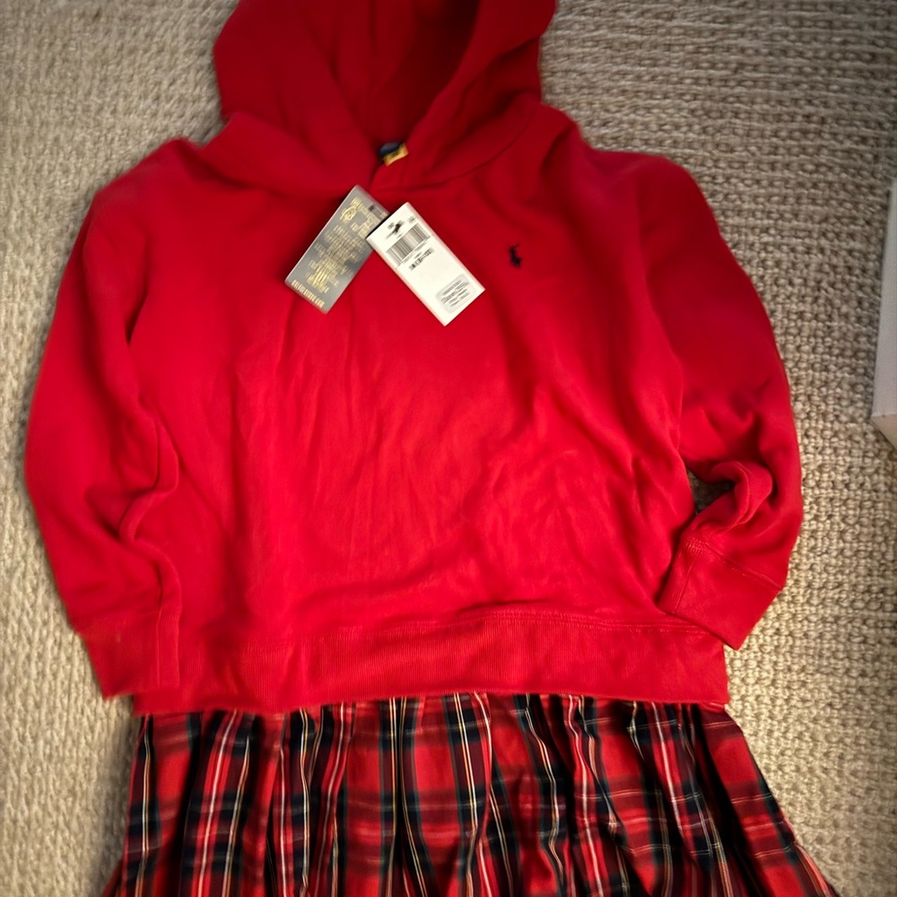 Ralph Lauren Red girls dress size Med (8-10)